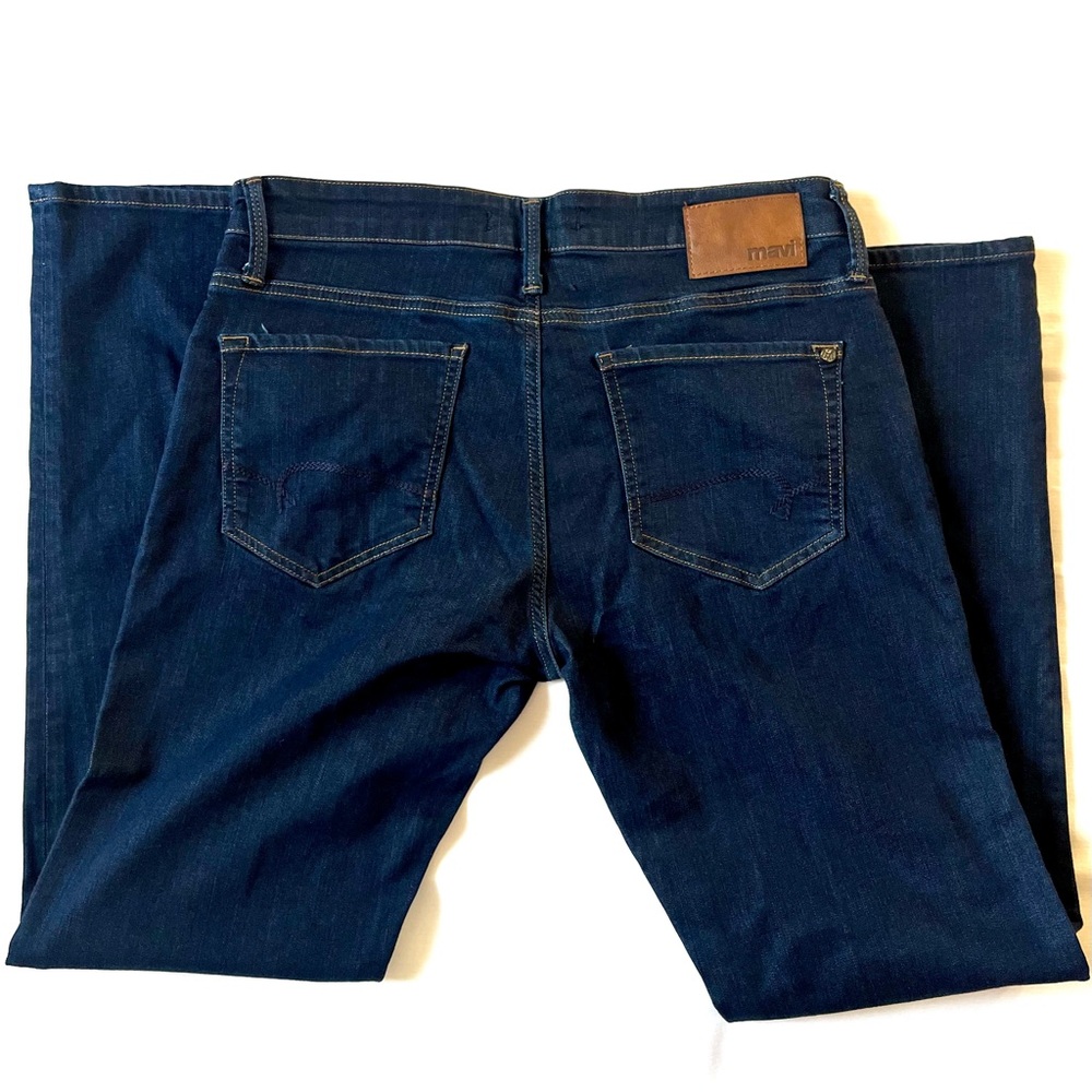 Mavi Zach Straight Leg Jean, Dark Blue, Size 33/32